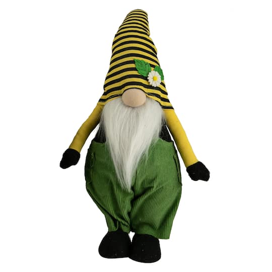 19" Boy Bumblebee Hat with Daisy Springtime Gnome